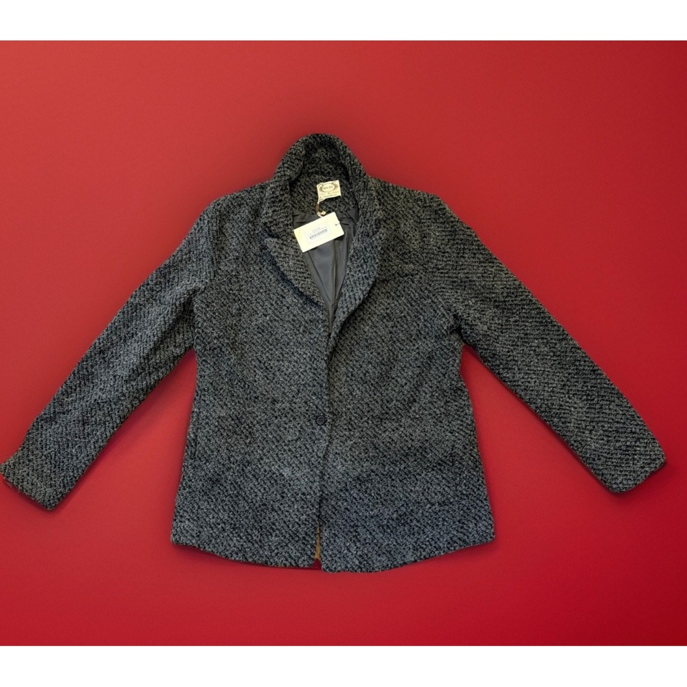 Joyfolie Mia Joy Louve Blazer Charcoal Black Wool Blend Womens Size XL - Picture 3 of 16